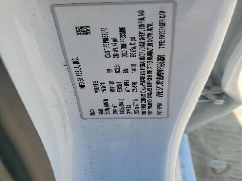 2021 TESLA MODEL 3 12