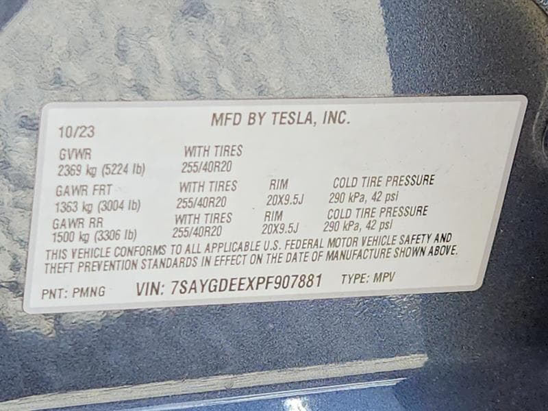 2023 TESLA MODEL Y 14