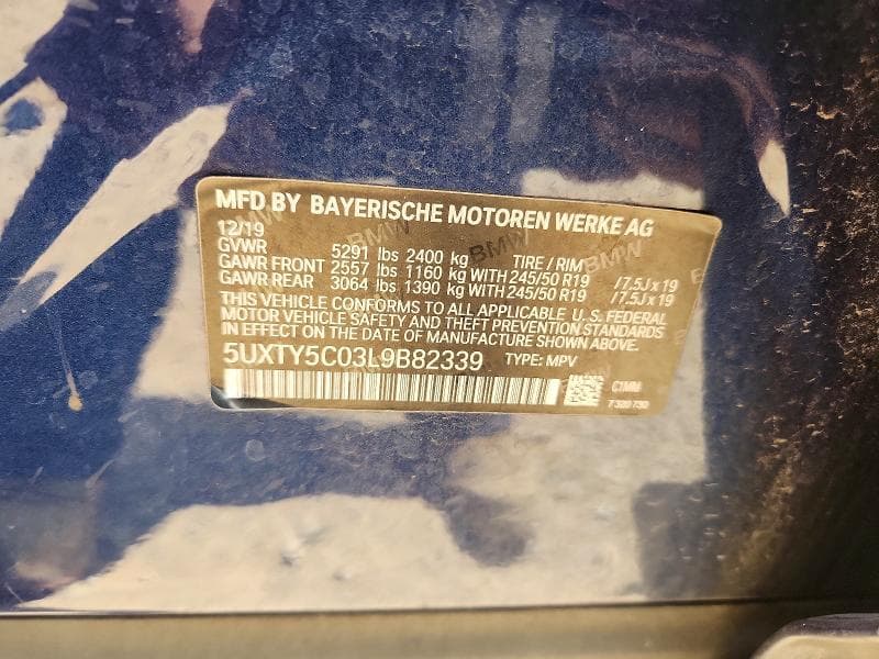 2020 BMW X3 XDRIVE30I 13