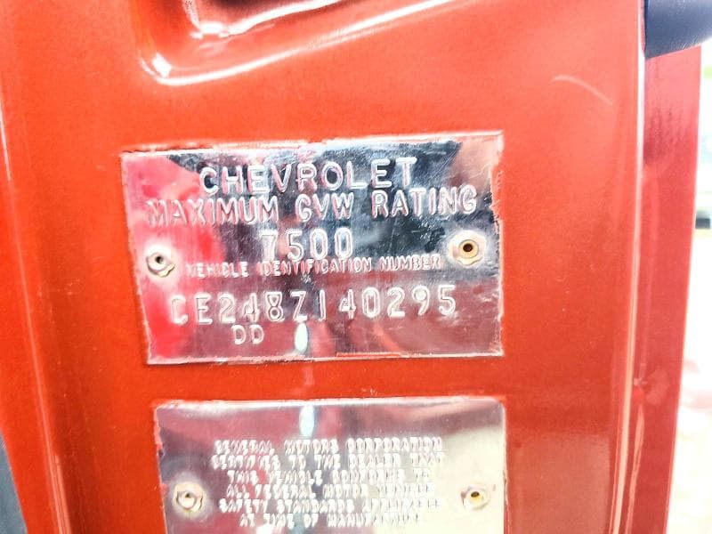 1968 CHEV C20 (TRUCK) 3/4 TON 12