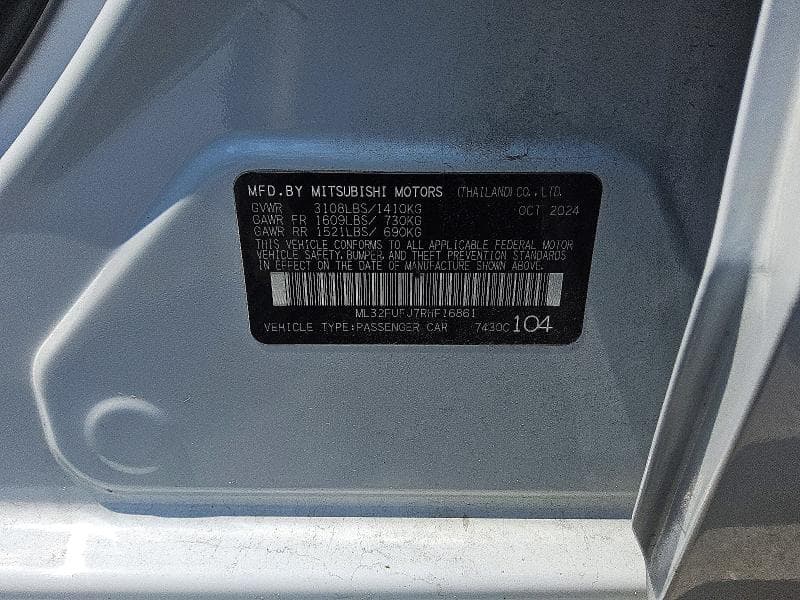 2024 MITSUBISHI MIRAGE G4 ES 12