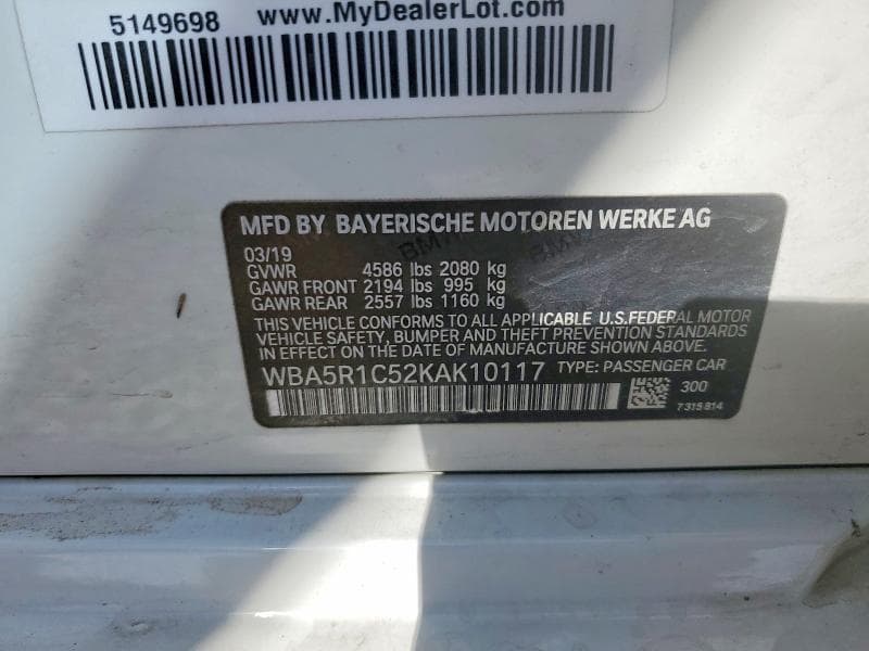2019 BMW 330I 12