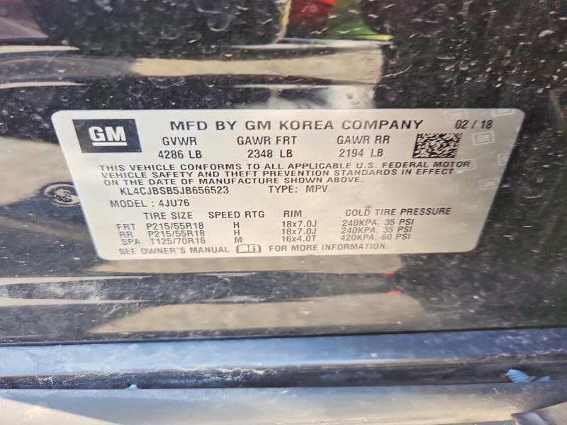 2018 BUICK ENCORE PREFERRED II 13