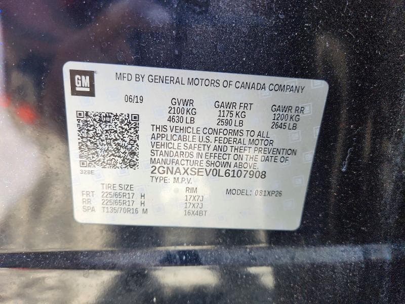 2020 CHEVROLET EQUINOX LS 14