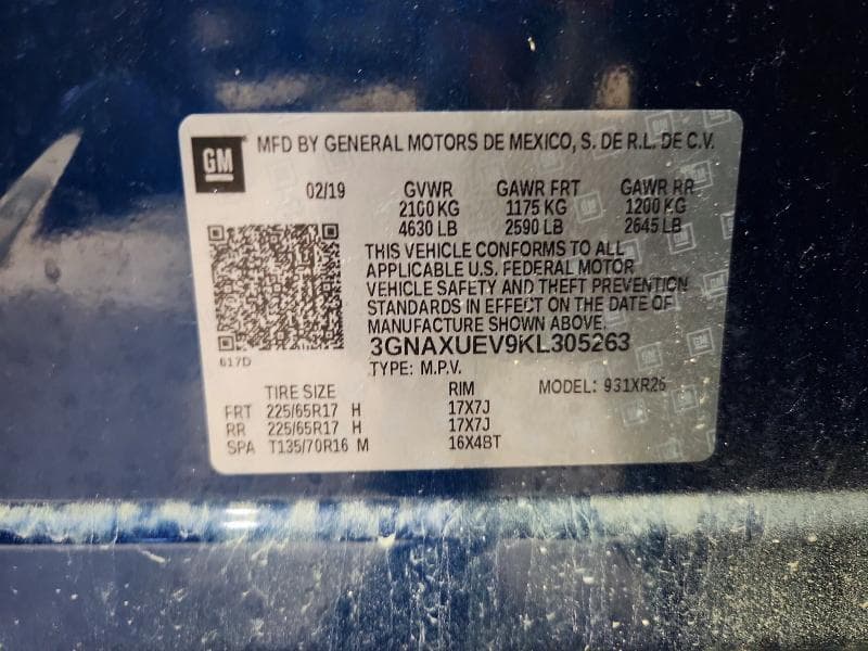 2019 CHEVROLET EQUINOX LT 13