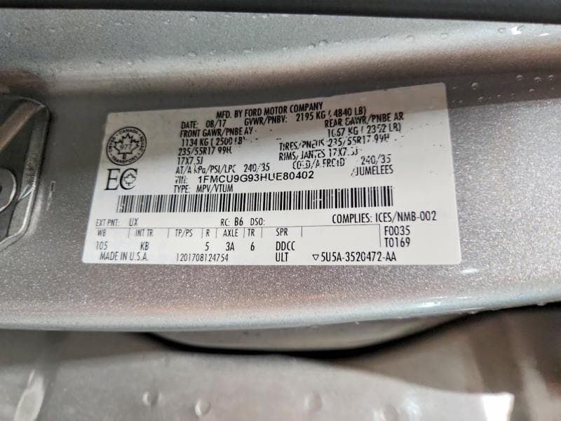 2017 FORD ESCAPE SE 13