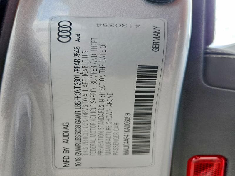 2019 AUDI S4 PRESTIGE 12