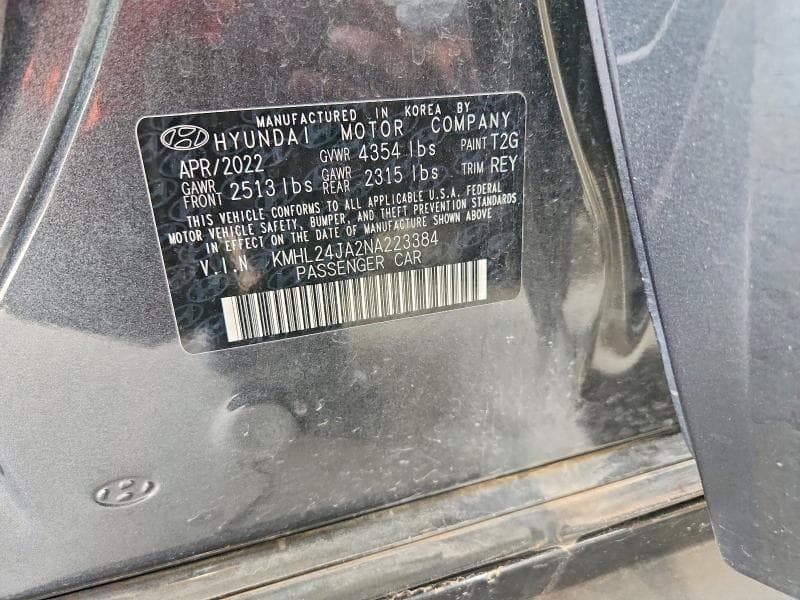2022 HYUNDAI SONATA SE 12