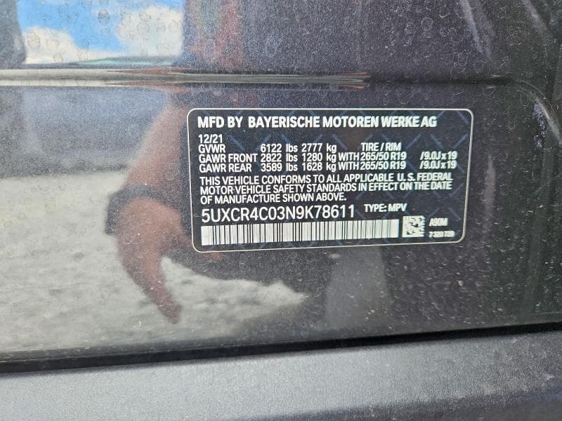 2022 BMW X5 SDRIVE 40I 13