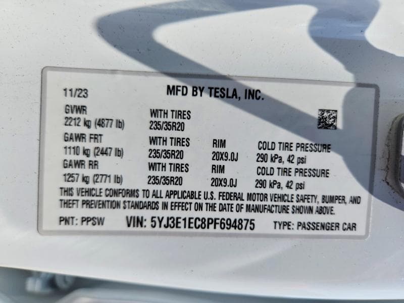 2023 TESLA MODEL 3 13