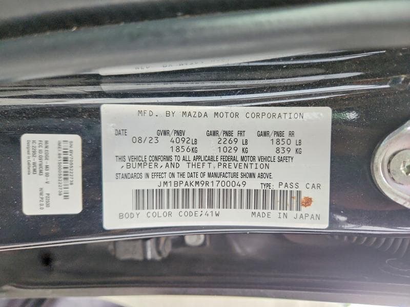 2024 MAZDA 3 SELECT SPORT 12
