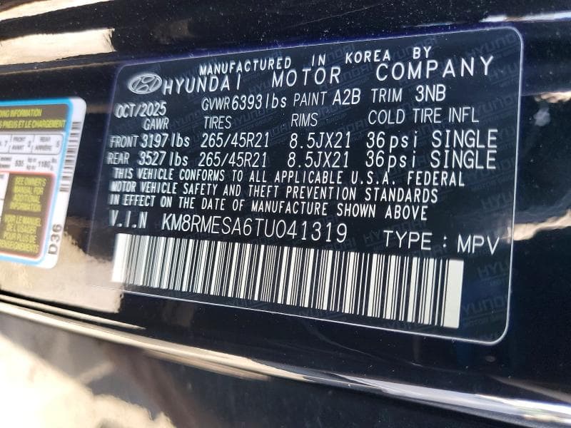 2026 HYUNDAI PALISADE CALLIGRAPHY 13