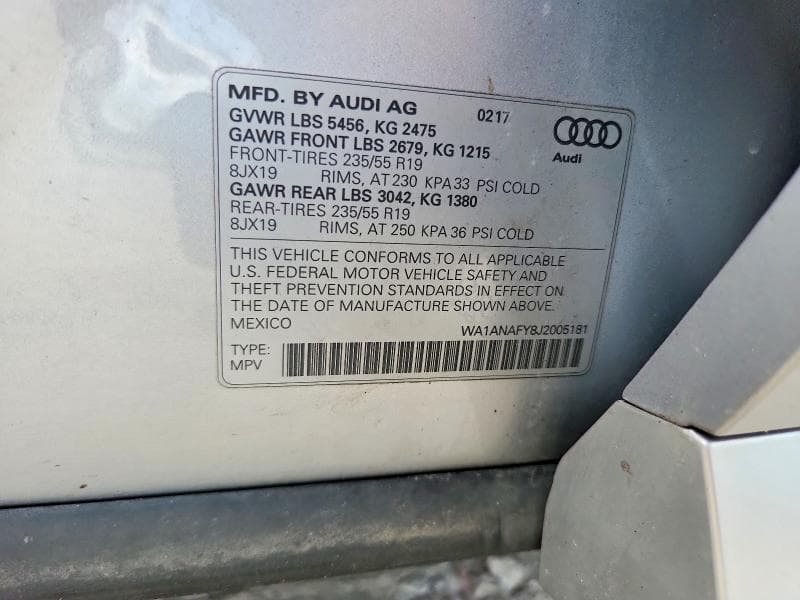 2018 AUDI Q5 PREMIUM 13