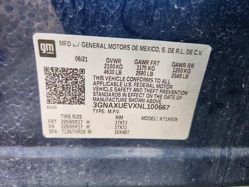 2022 CHEVROLET EQUINOX LT 14