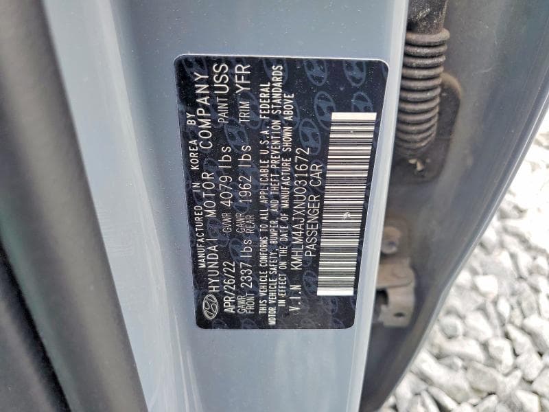 2022 HYUNDAI ELANTRA BLUE 12