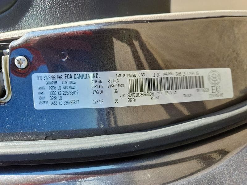 2017 CHRYSLER PACIFICA TOURING L 13