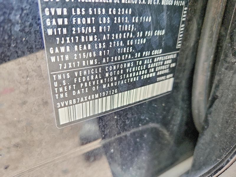 2024 VOLKSWAGEN TIGUAN S 12