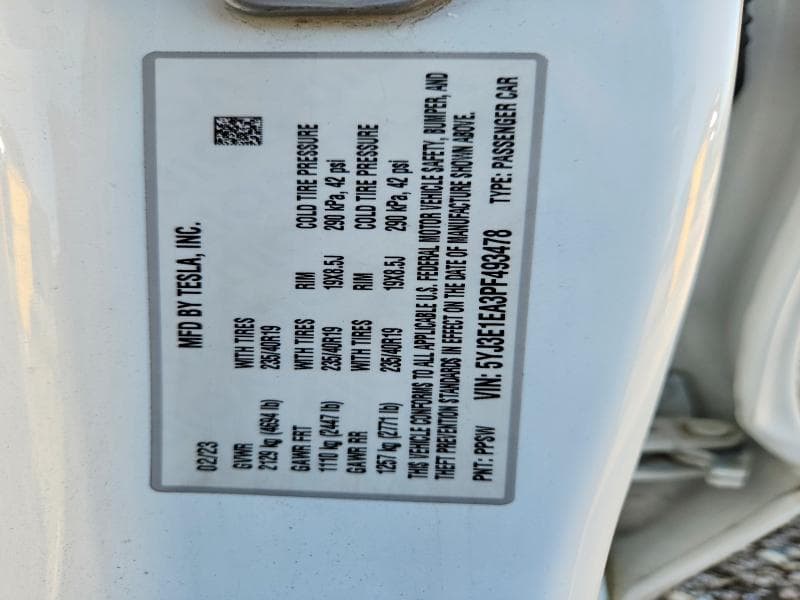 2023 TESLA MODEL 3 12