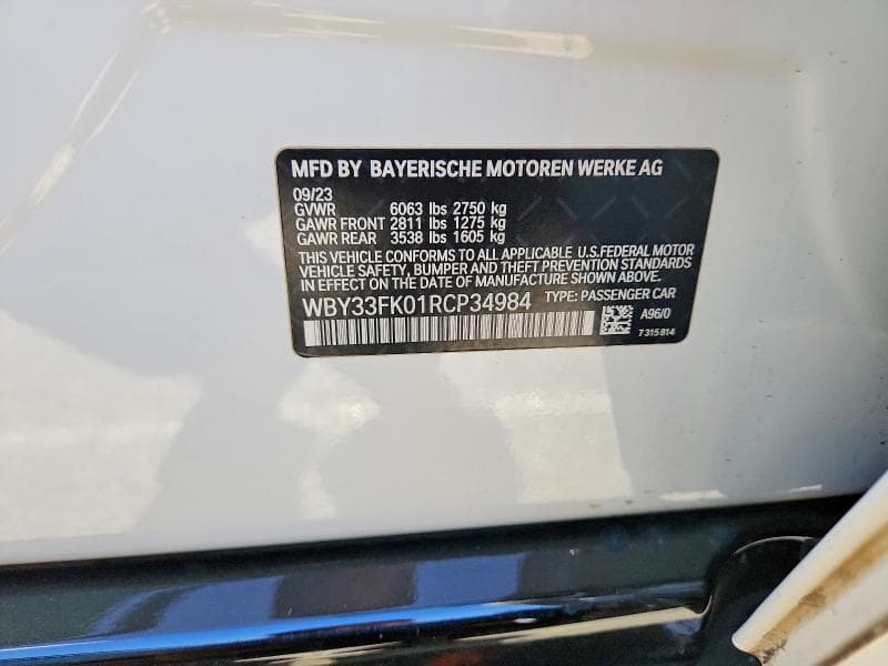 2024 BMW I5 EDRIVE 40 12