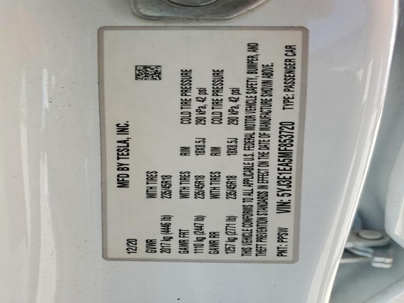 2021 TESLA MODEL 3 13