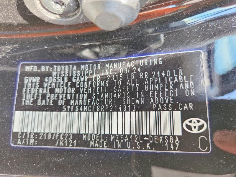 2024 TOYOTA COROLLA SE 12