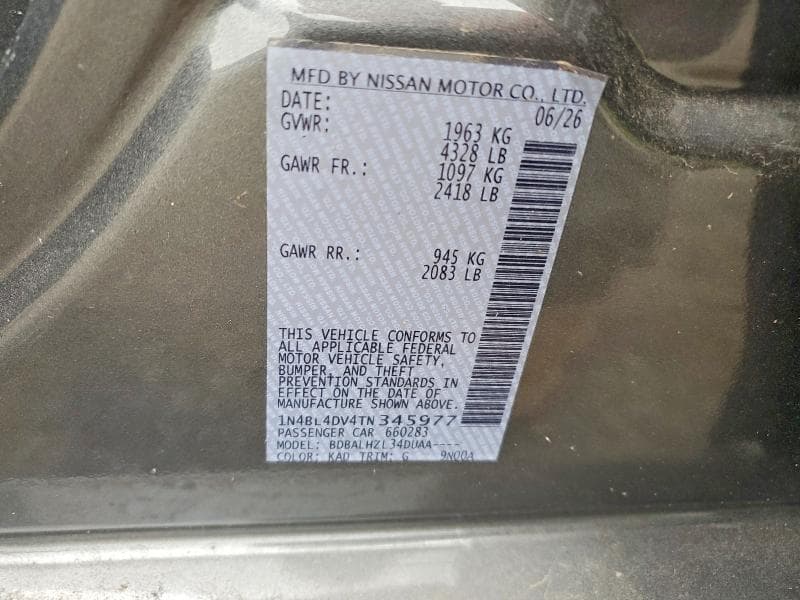 2026 NISSAN ALTIMA SV 12