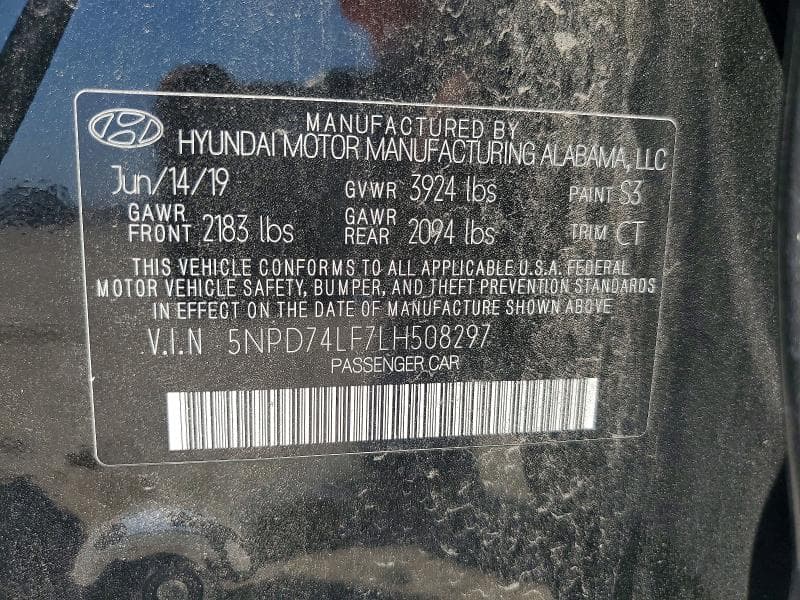2020 HYUNDAI ELANTRA SE 12