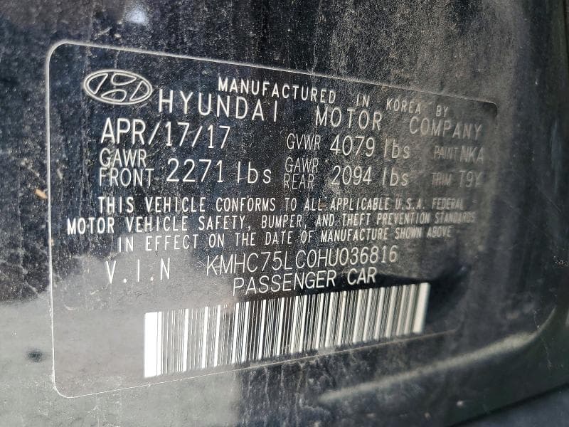 2017 HYUNDAI IONIQ SEL 12