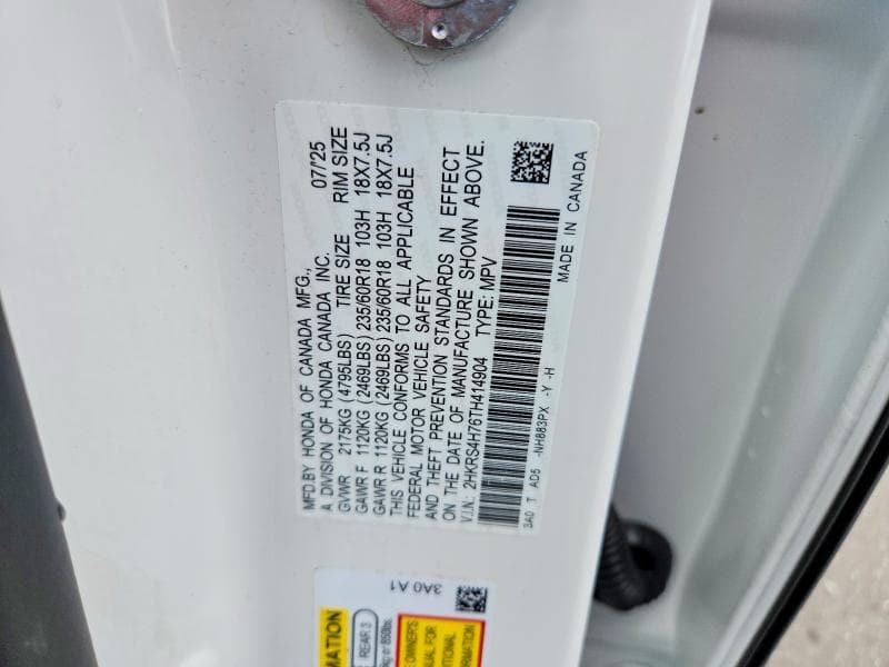 2026 HONDA CR-V EXL 13