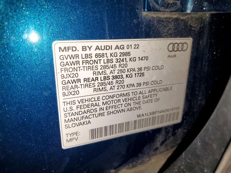 2022 AUDI Q7 14