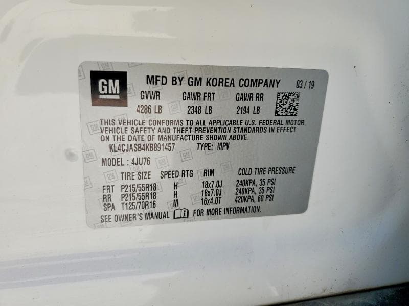 2019 BUICK ENCORE PREFERRED 12