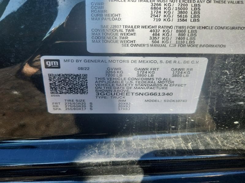 2022 CHEVROLET SILVERADO K1500 RST 13