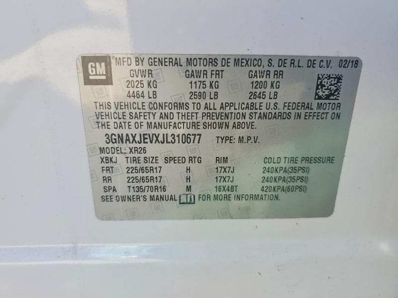 2018 CHEVROLET EQUINOX LT 13