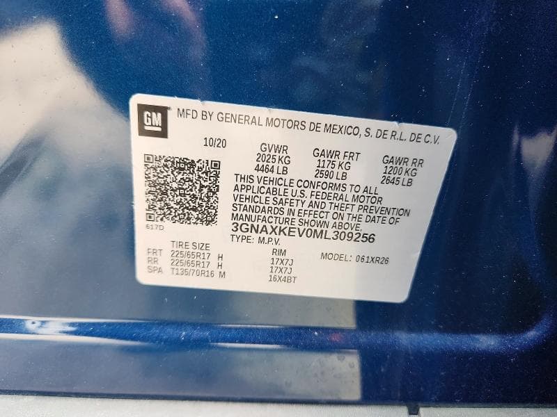 2021 CHEVROLET EQUINOX LT 12