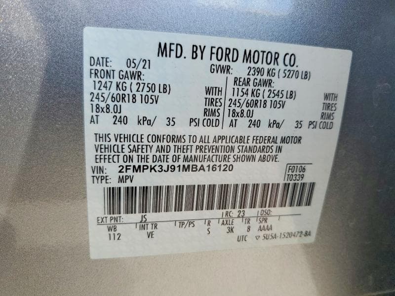 2021 FORD EDGE SEL 13