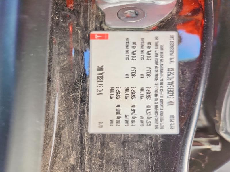 2018 TESLA MODEL 3 12