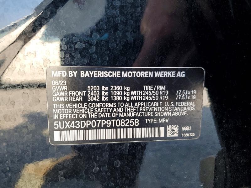 2023 BMW X3 SDRIVE30I 12