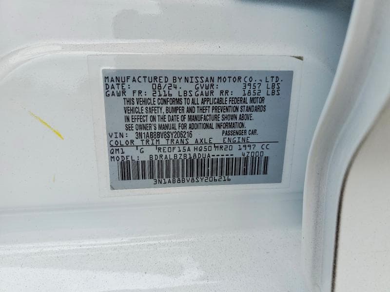 2025 NISSAN SENTRA S 13