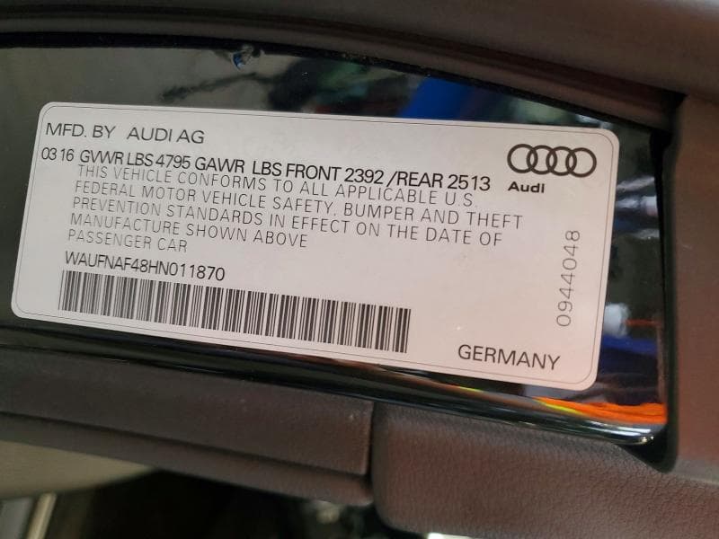 2017 AUDI A4 PRESTIGE 13