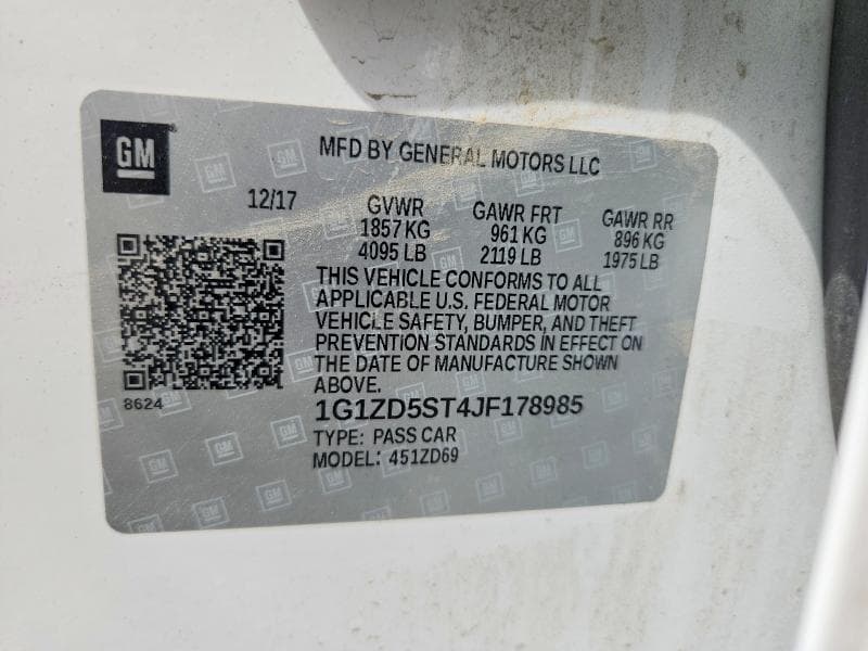 2018 CHEVROLET MALIBU LT 13