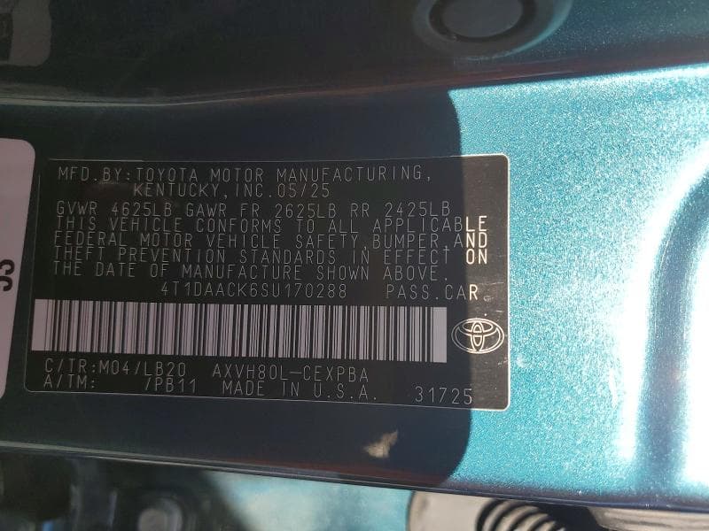 2025 TOYOTA CAMRY XSE 13