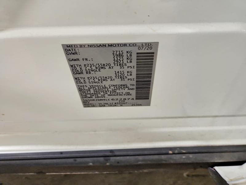 2020 NISSAN PATHFINDER PLATINUM 14
