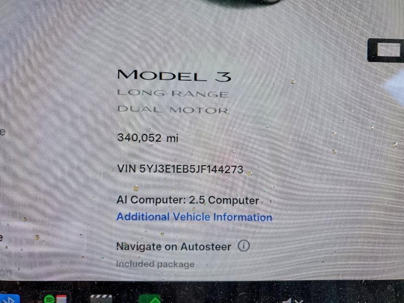 2018 TESLA MODEL 3 9