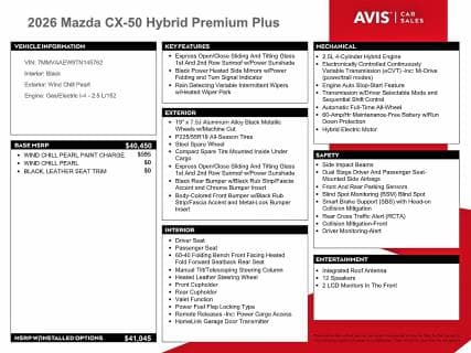 2026 MAZDA CX-50 PREMIUM PLUS 13
