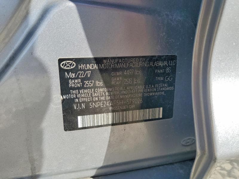 2017 HYUNDAI SONATA SE 12