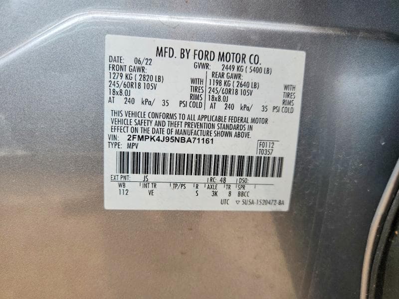 2022 FORD EDGE SEL 13