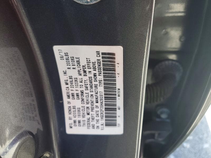 2017 HONDA ACCORD LX 12