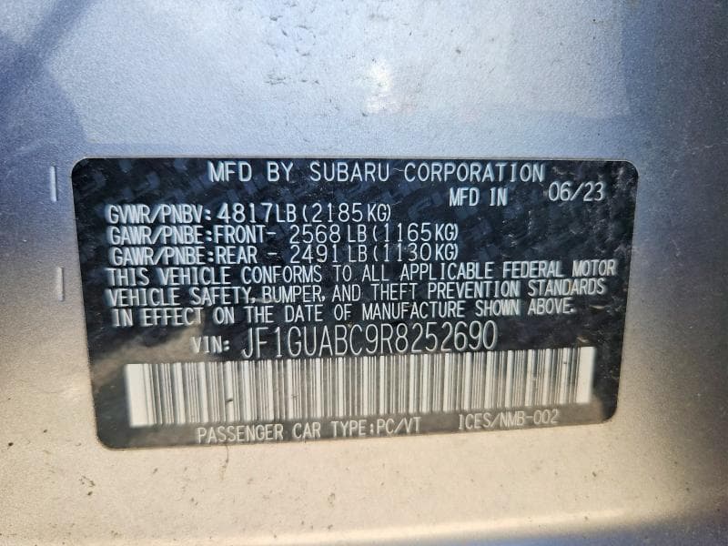 2024 SUBARU IMPREZA 12