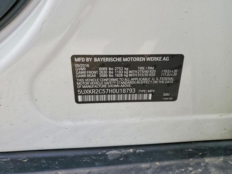 2017 BMW X5 SDRIVE35I 13