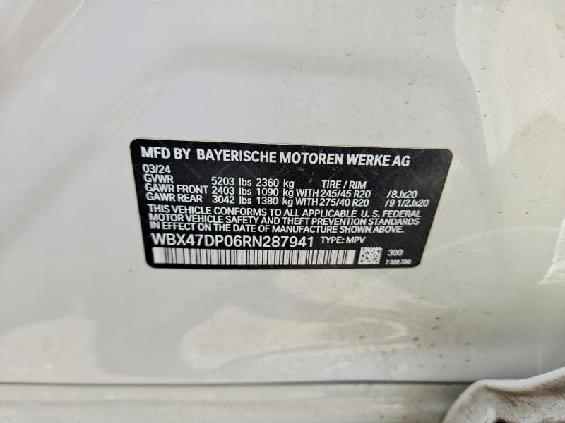 2024 BMW X3 SDRIVE30I 12